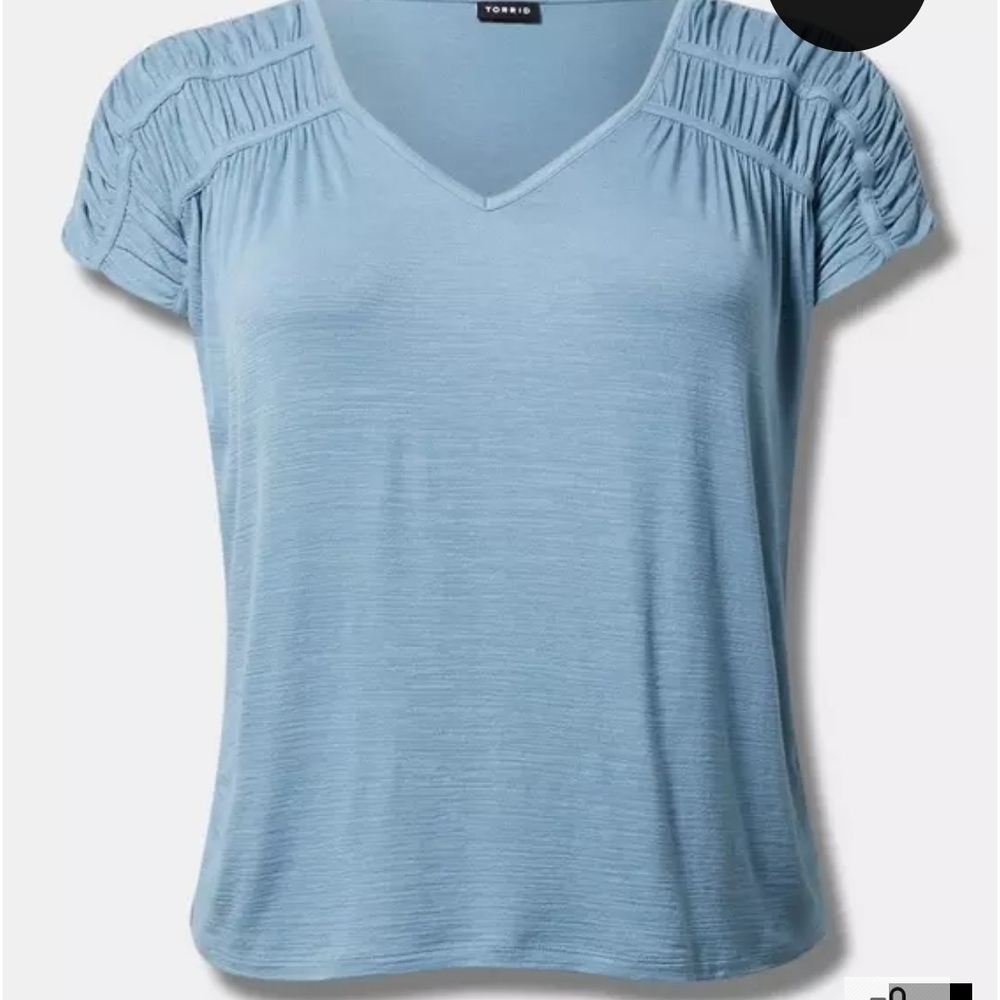 Torrid Women's Blue V-Neck Top